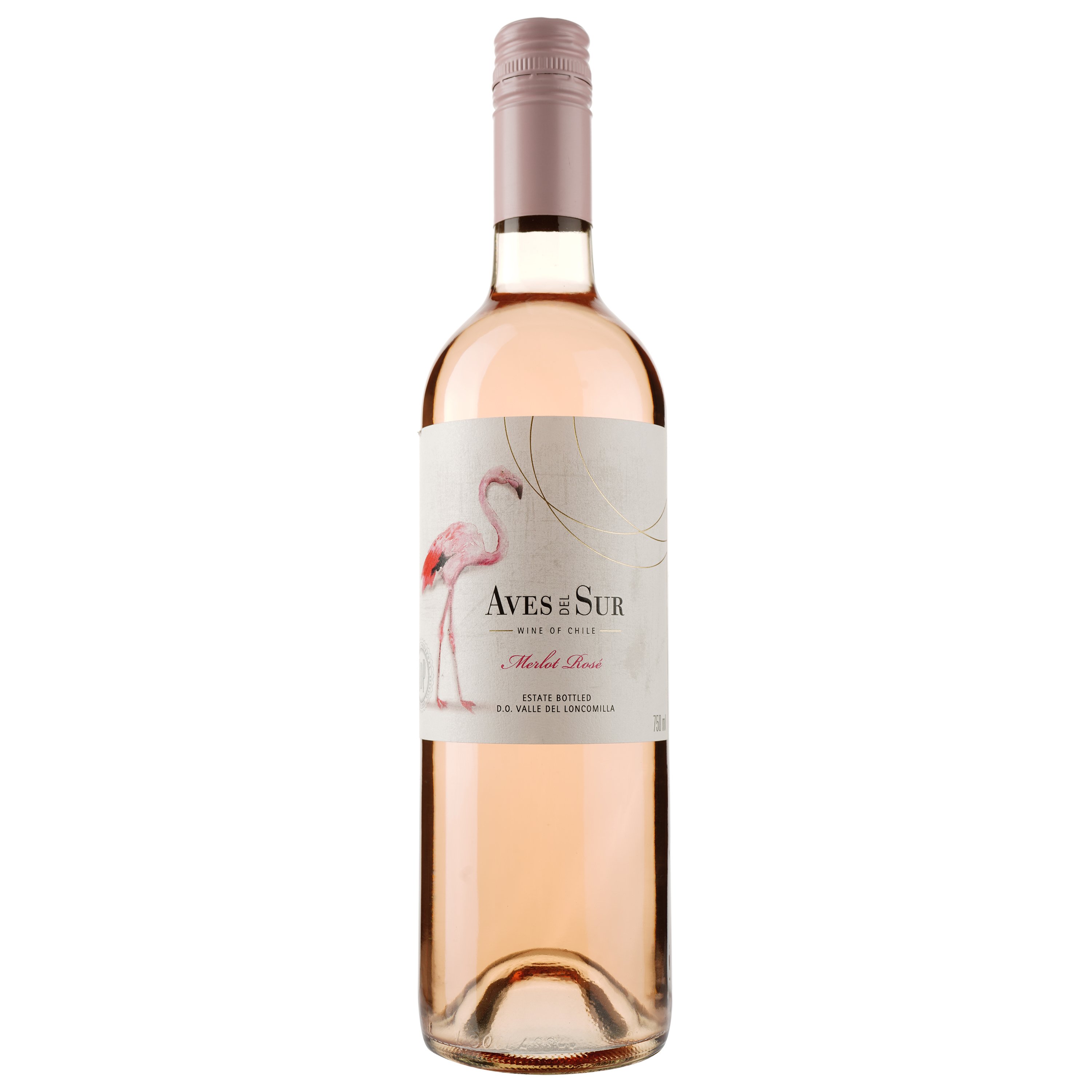 Вино Aves del Sur Merlot Rose, розовое, полусухое, 12,5%, 0,75 л (8000009377870) - фото 1