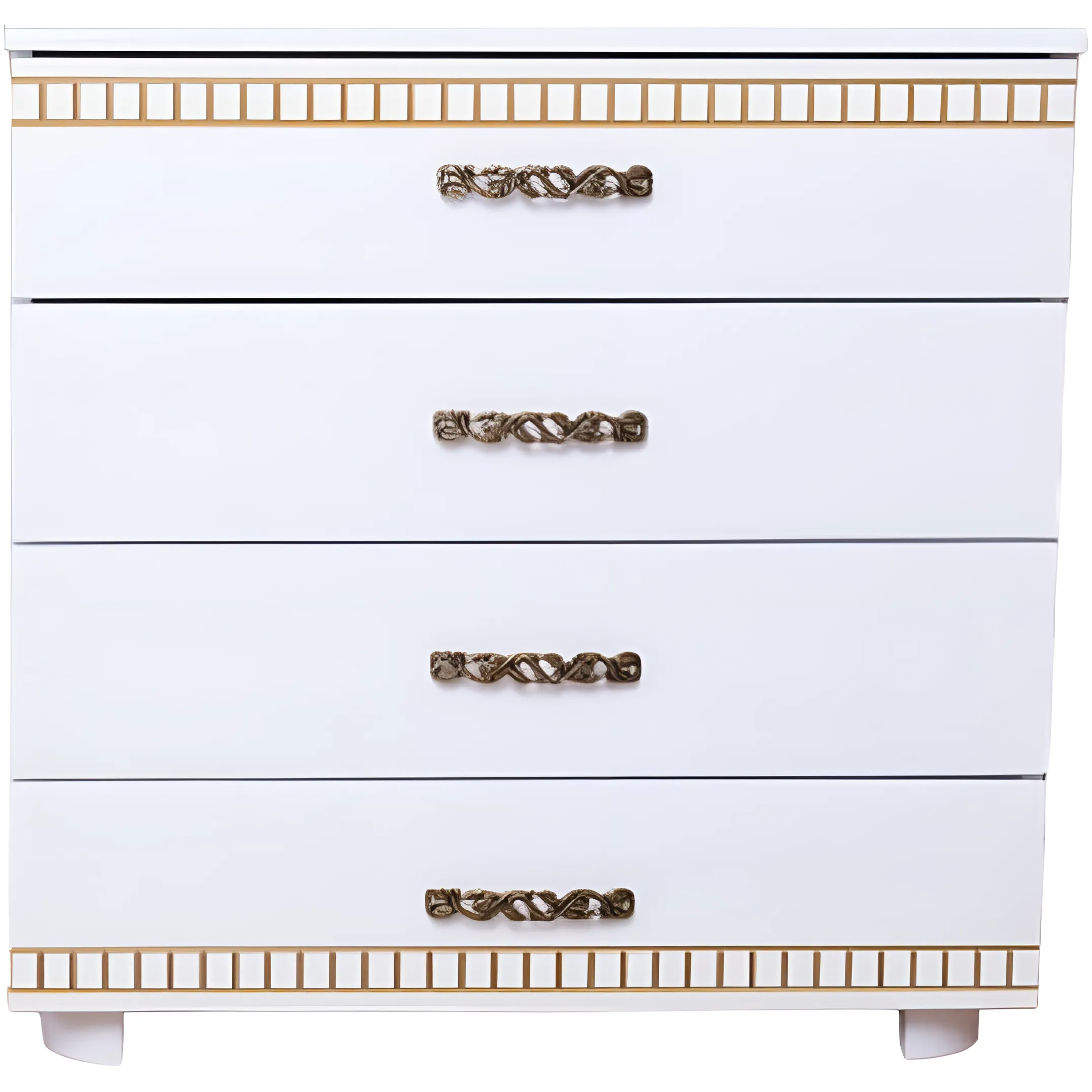 Комод Олимп Прованс на 4 ящика 81х45х81 см белый (EVR-4605) - фото 1