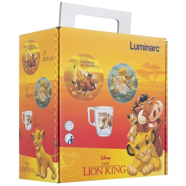 Набір посуду Luminarc Disney Lion King, 3 шт. (P9345) - фото 7