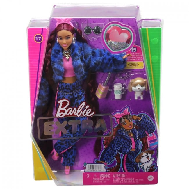 Лялька Barbie Екстра у синьому леопардовому костюмі (HHN09) - фото 2