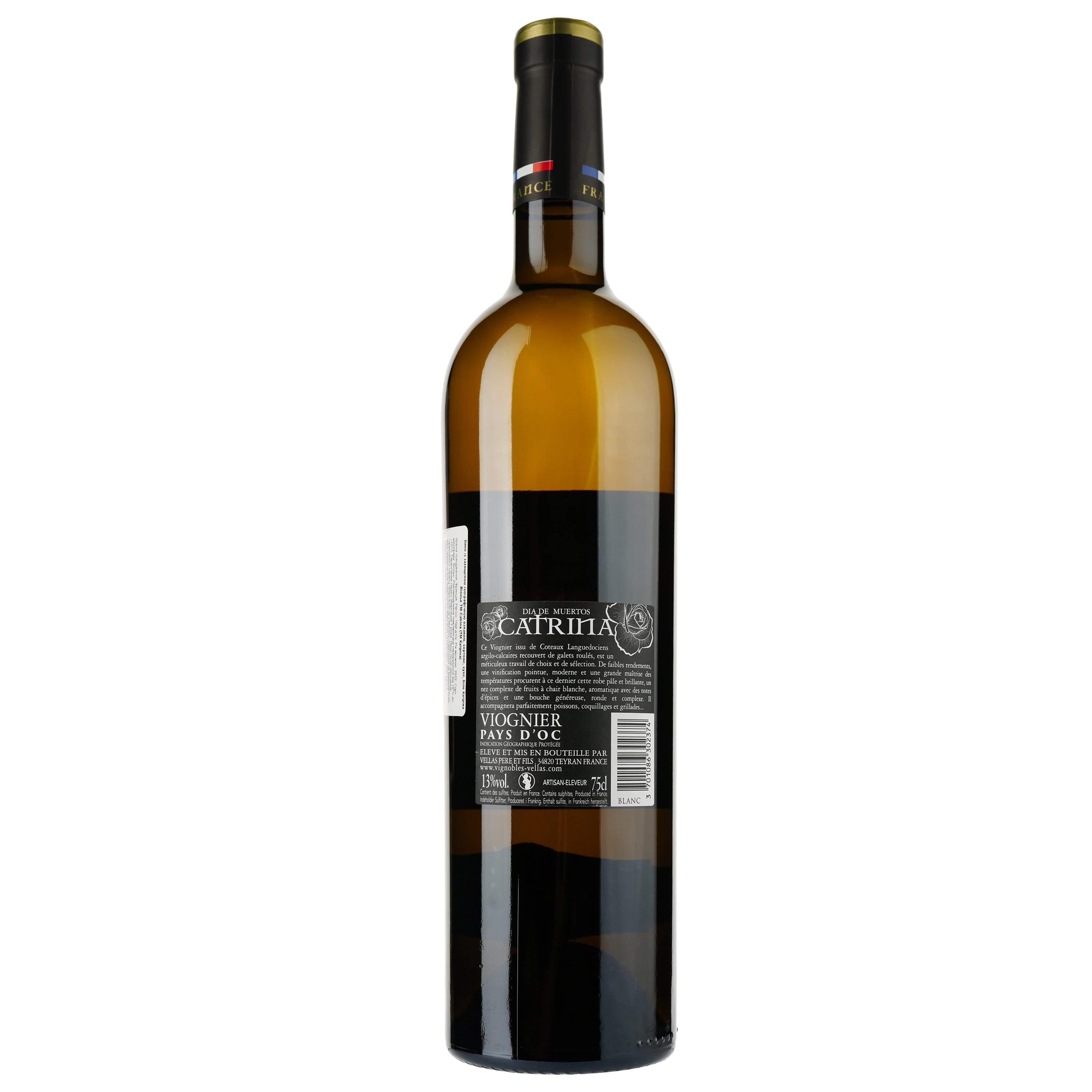 Вино Catrina Viognier Blanc IGP Pays D'Oc, біле, сухе, 0,75 л - фото 2