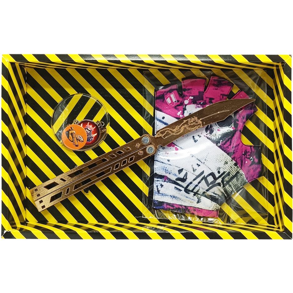 Набір сувенірних дерев'яних ножів Сувенір-декор Box Метелик Legasy BALL-B - фото 1