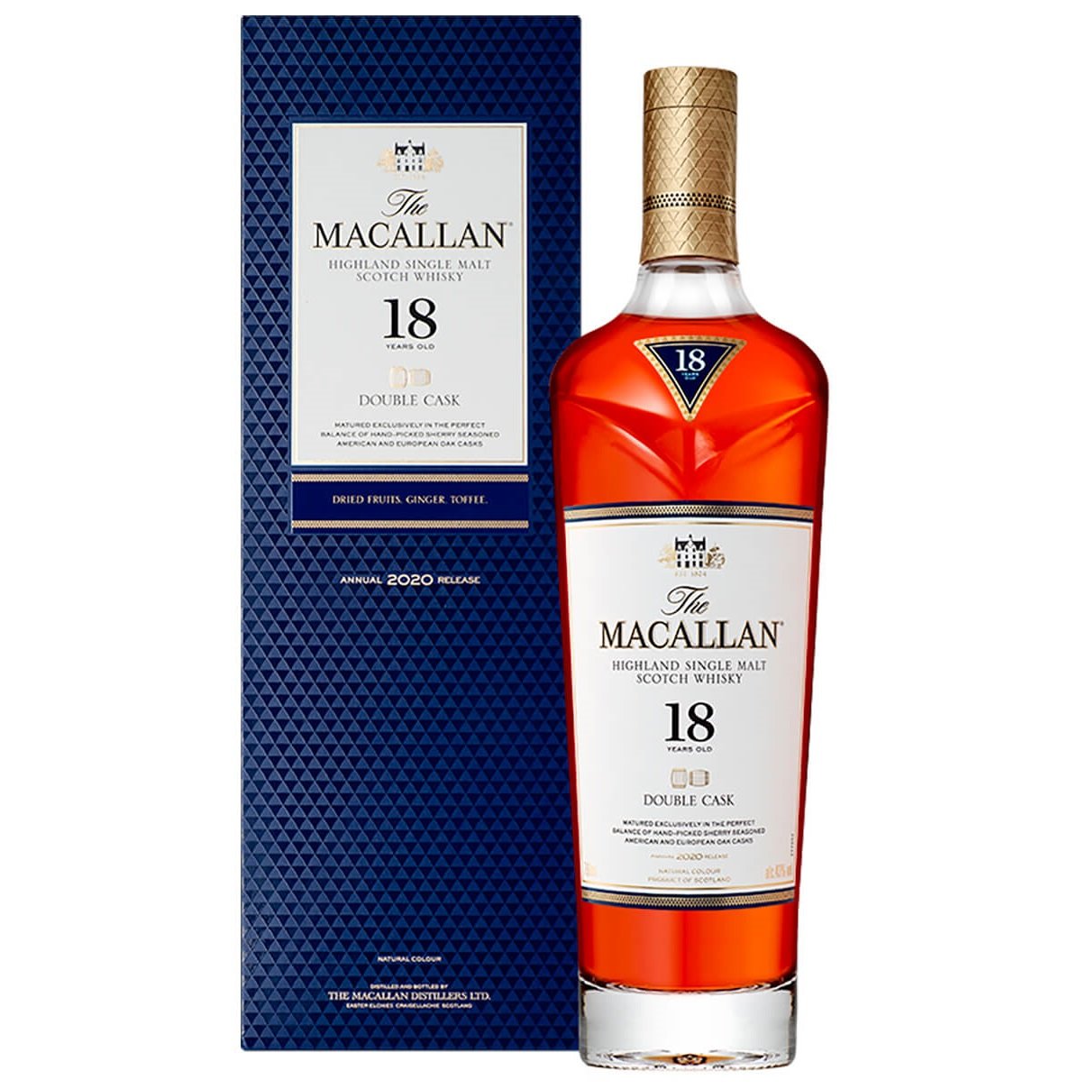 Віскі The Macallan Double Cask 18 yo Single Malt Scotch Whisky, 43%, 0,7 л (842151) - фото 1