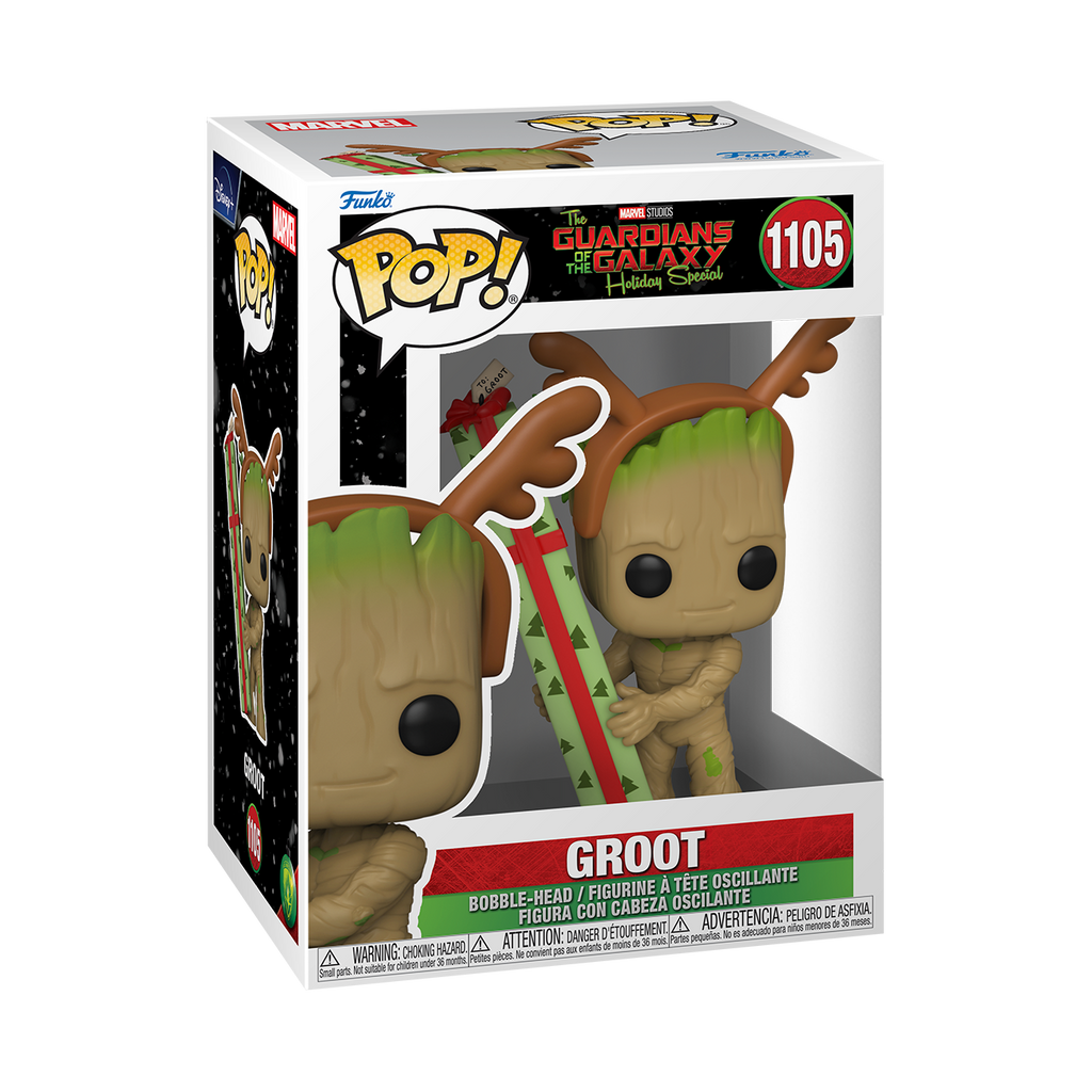 Фигурка Funko Pop Фанко Поп Фанко Поп Guardians of the Galaxy Holiday Special Groot Грут 10 см FP GG G 1105 - фото 3