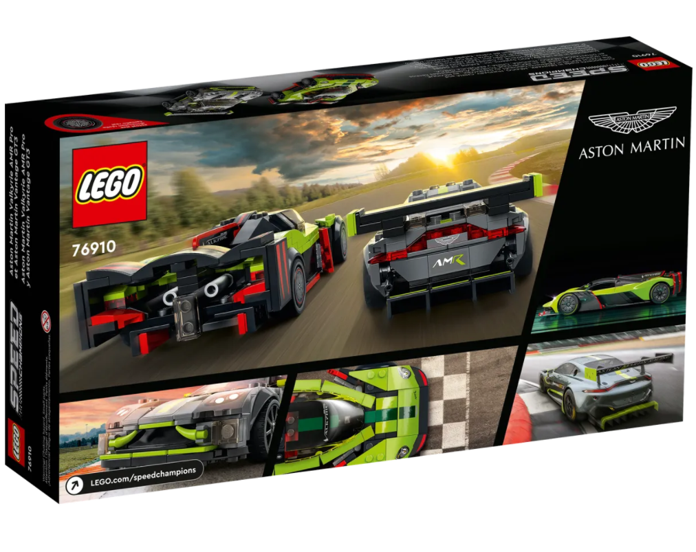 Конструктор LEGO Speed Champions Aston Martin Valkyrie AMR Pro і Aston Martin Vantage GT3, 592 деталей (76910) - фото 2