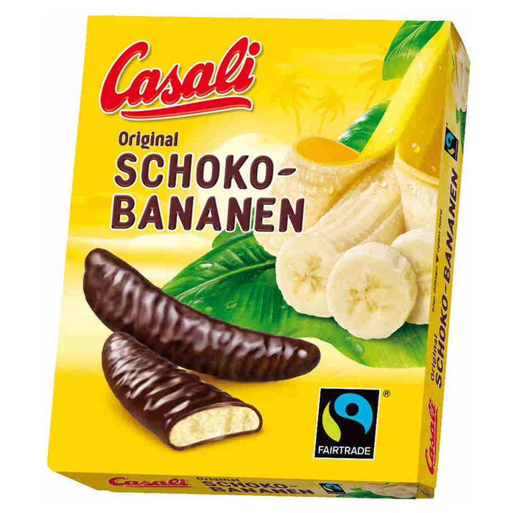 Цукерки Casali Chocolate Bananas, суфле у шоколаді, 150 г - фото 1