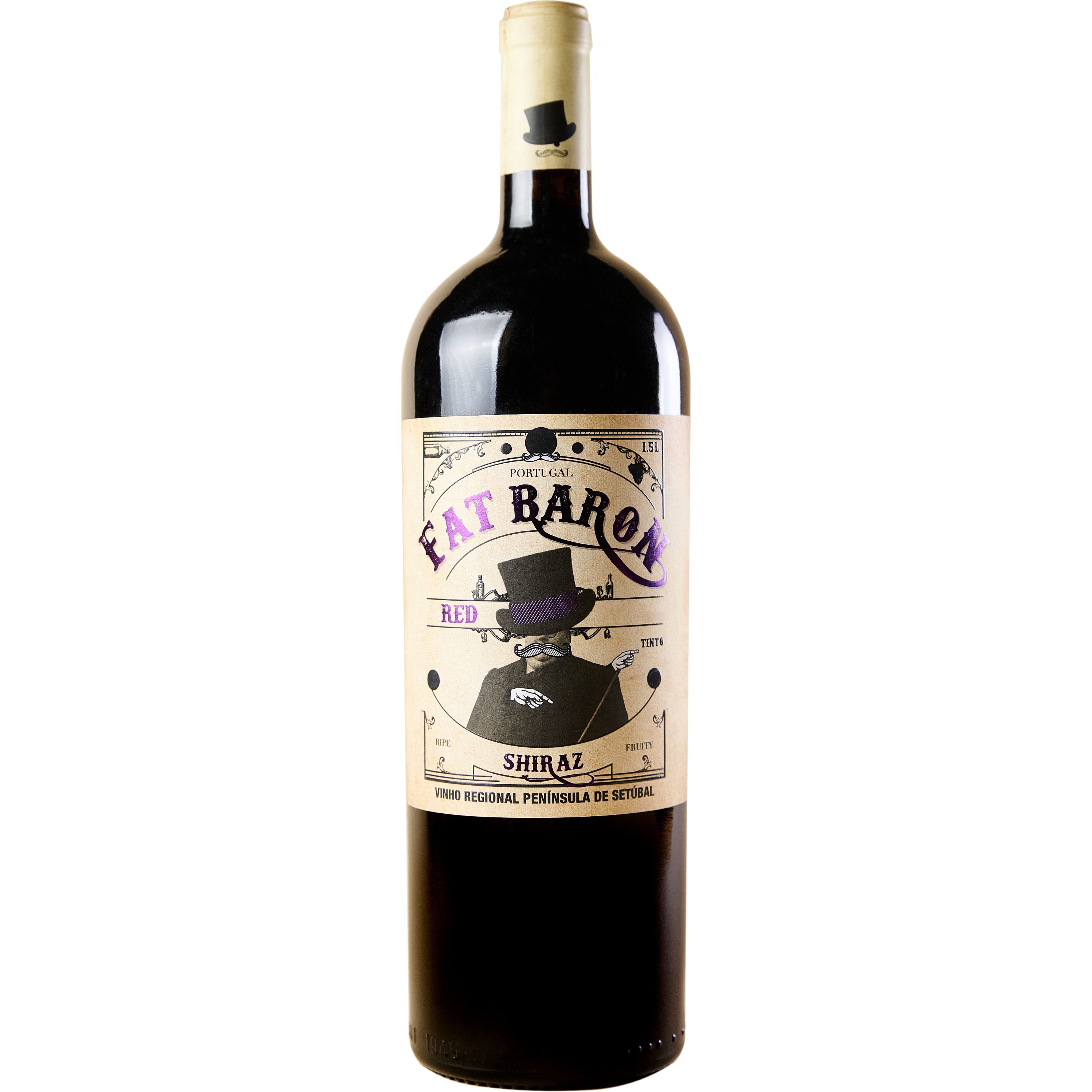 Вино Vinihold Fat Baron Syrah червоне напівсухе 1.5 л - фото 1