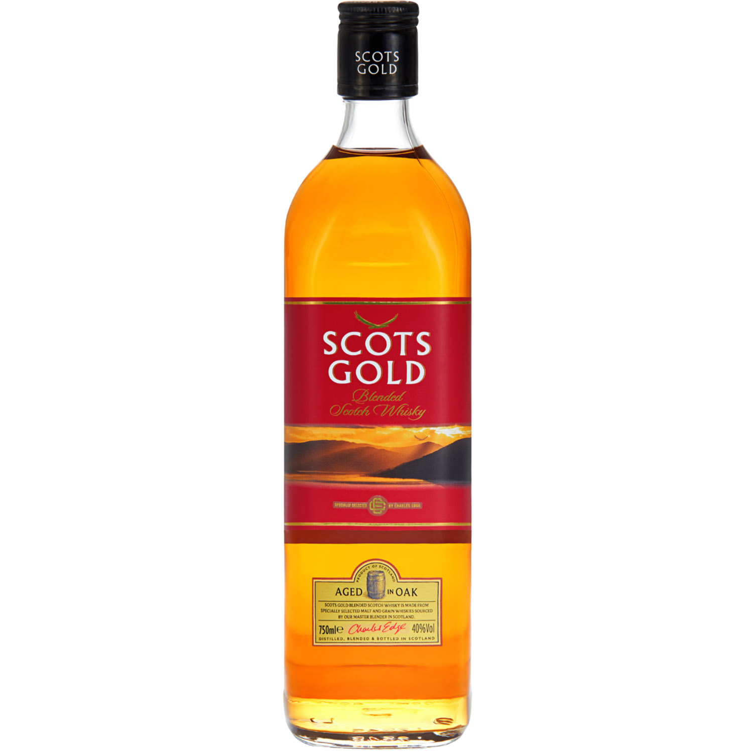Віскі Scots Gold Red Label Blended Scotch Whisky 40% 0.7 л - фото 1