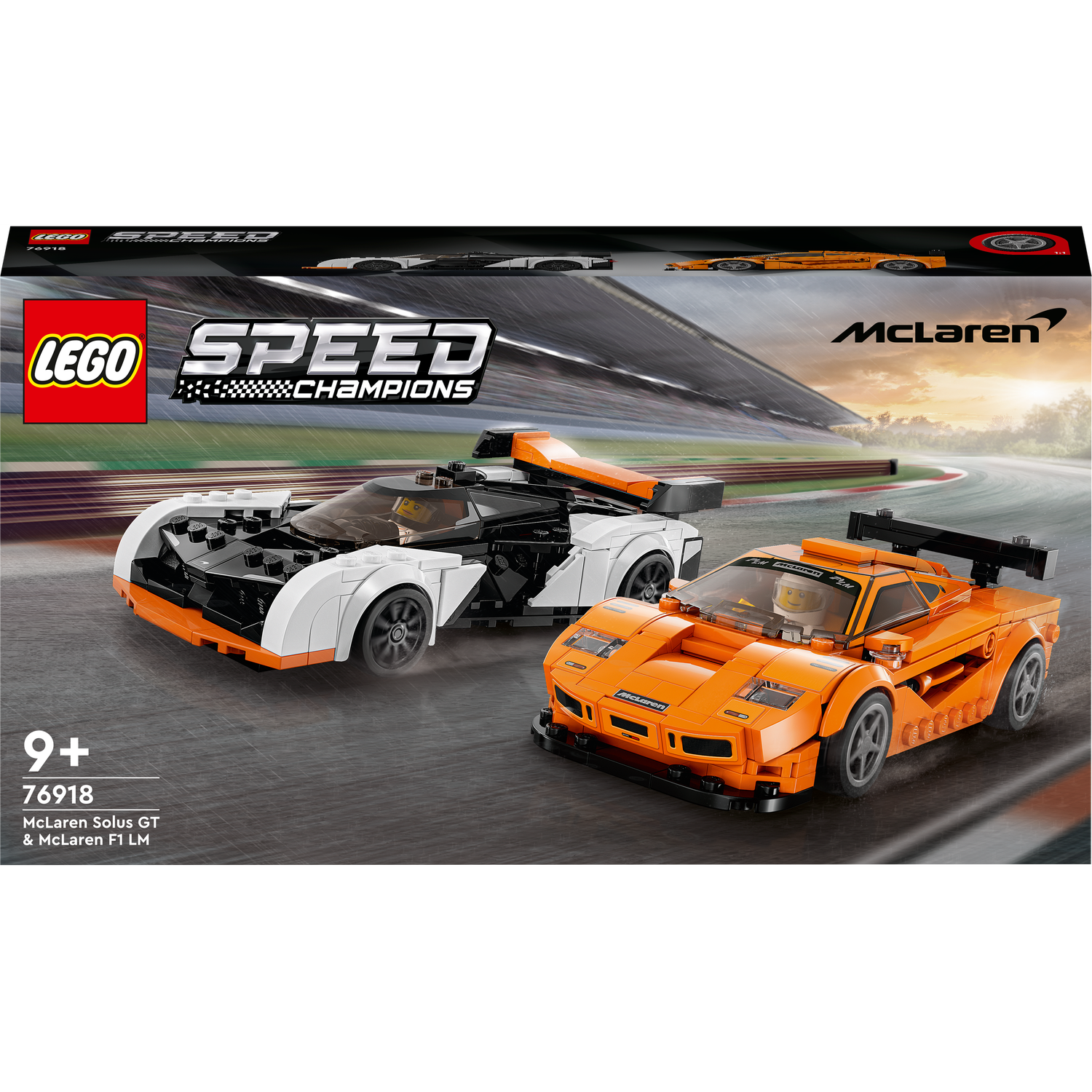 Конструктор LEGO Speed Champions McLaren Solus GT и McLaren F1 LM, 581 деталь (76918) - фото 1