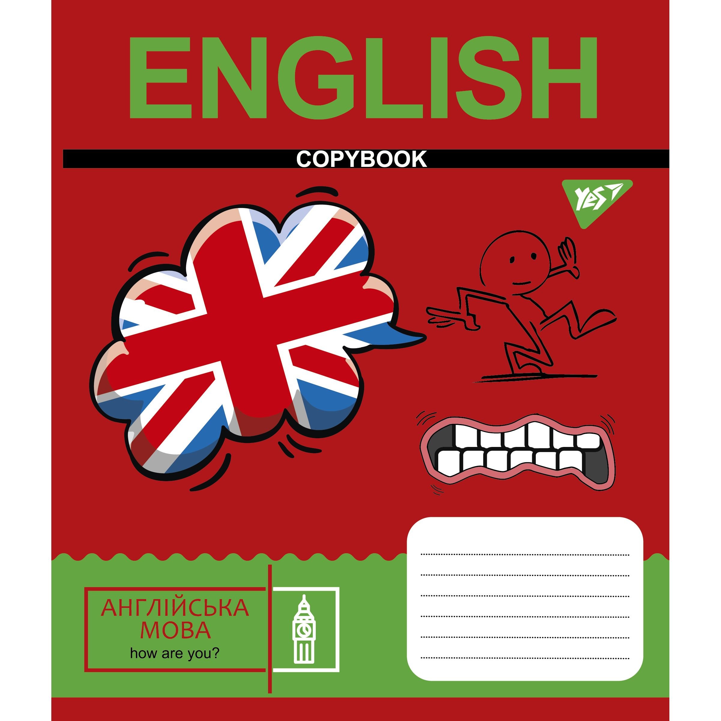 Тетрадь Yes Cool School Subjects, английский язык, A5, в линию, 48 листов - фото 1