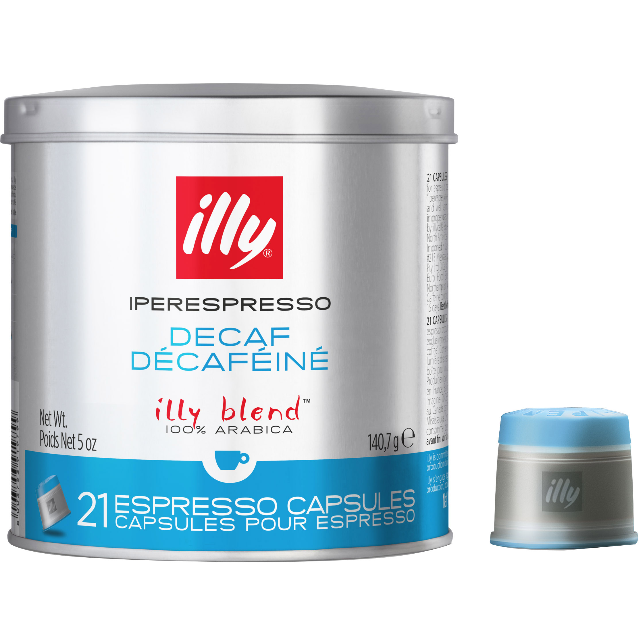 Кофе молотый Illy IperEspresso Decaffeinated Espresso без кофеина 21 капсула 130.2 г - фото 1