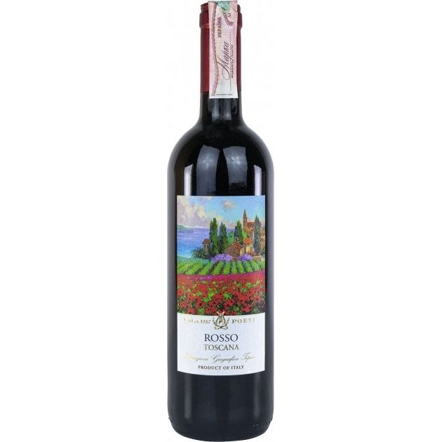 Вино Cala de Poeti Toscano Rosso IGT, красное, сухое, 0,75 л - фото 1