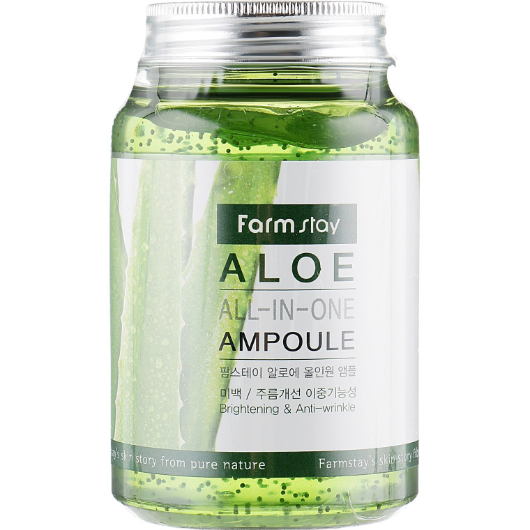 Ампульная сыворотка FarmStay Aloe All-In-One Ampoule 250 мл - фото 1