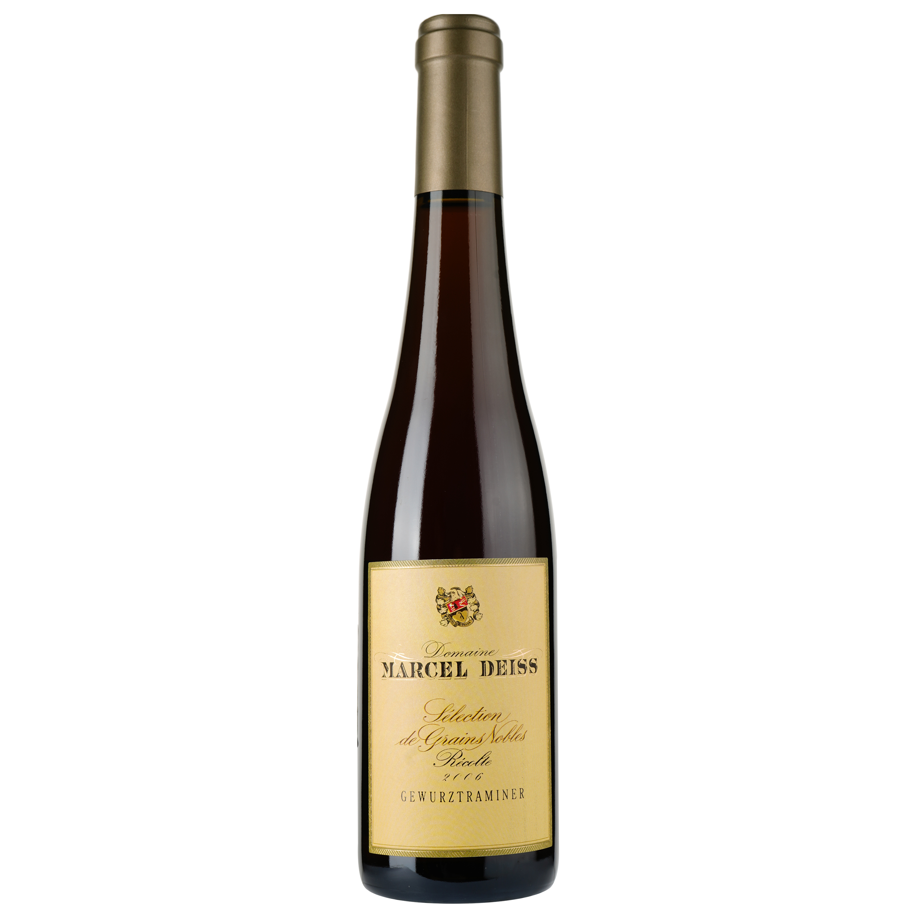 Вино Domaine Marcel Deiss Alsace Gewurztraminer Selection de Grains Nobles 2006 AOC, белое, сладкое, 0,375 л - фото 1