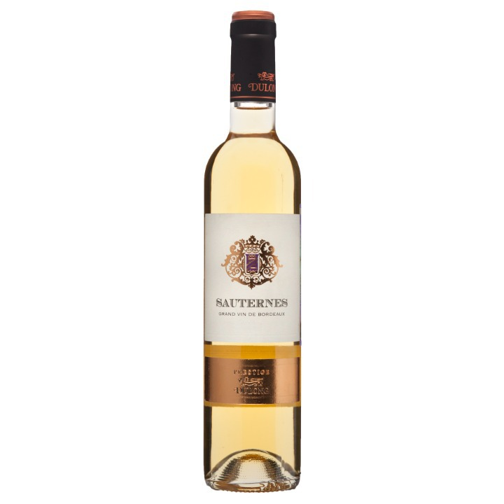 Вино Dulong Sauternes Prestige, біле, солодке, 13%, 0,5 л - фото 1
