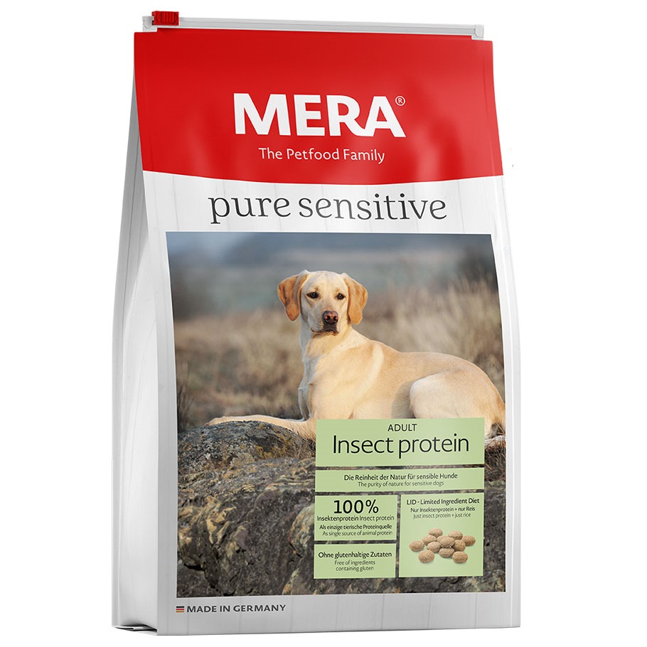 Сухой корм для взрослых собак Mera Pure Sensitive Insect Protein, с протеином насекомых, 1 кг (056581-6526) - фото 1