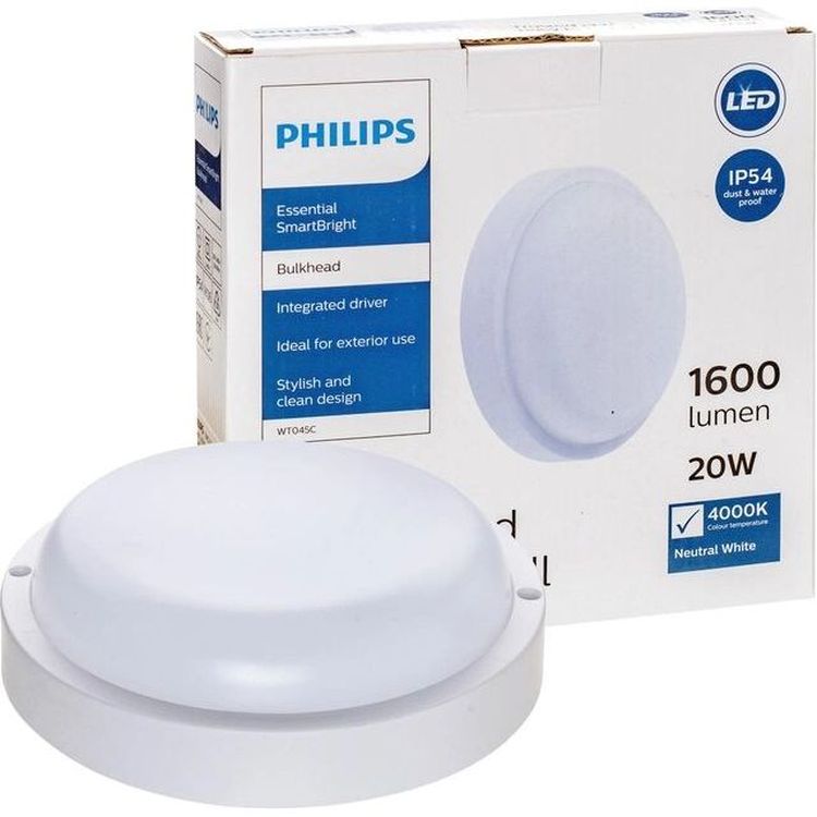 Cвітильник Philips WT045C LED20/NW PSU CFW L1654, IP65, 20W, 1600Лм, 4000К (911401735872) - фото 1