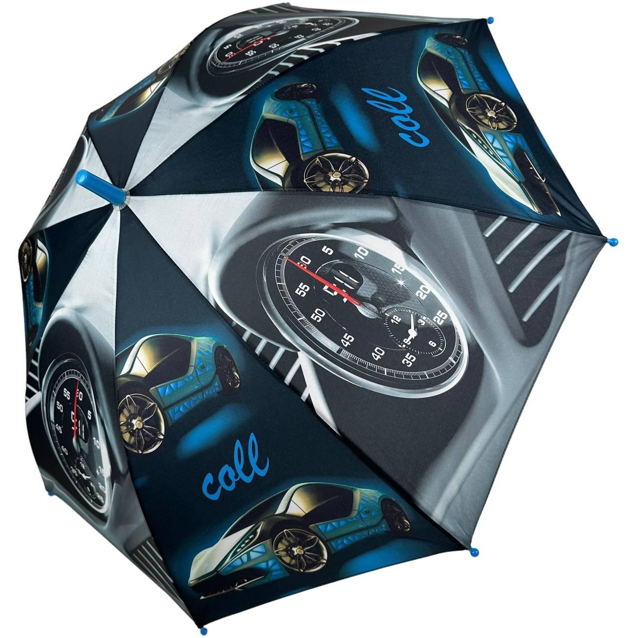 Дитяча парасолька-палиця напівавтомат S&L 83 см різнобарвна - фото 1
