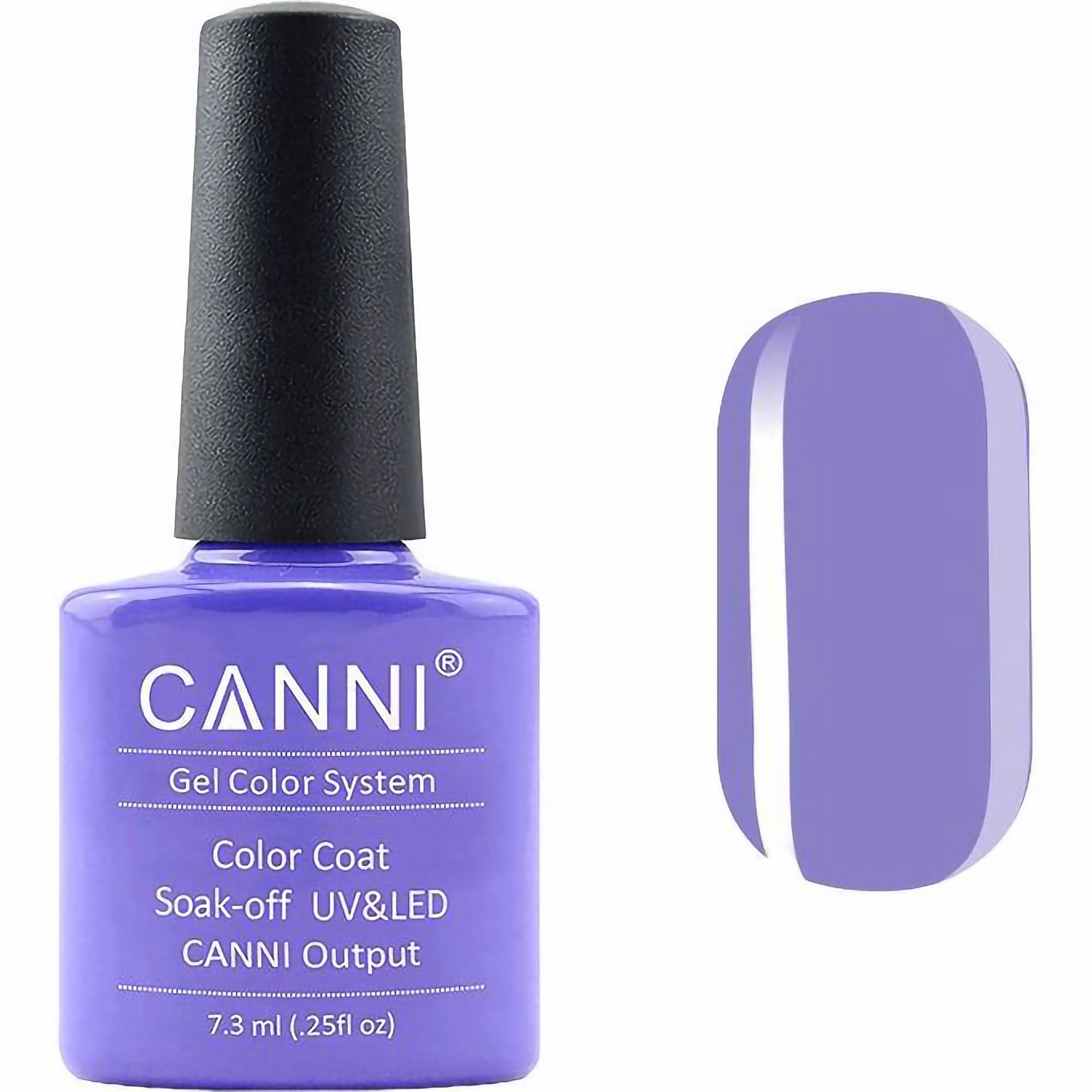 Гель-лак Canni Color Coat Soak-off UV&LED 252 насичений лавандовий 7.3 мл - фото 1