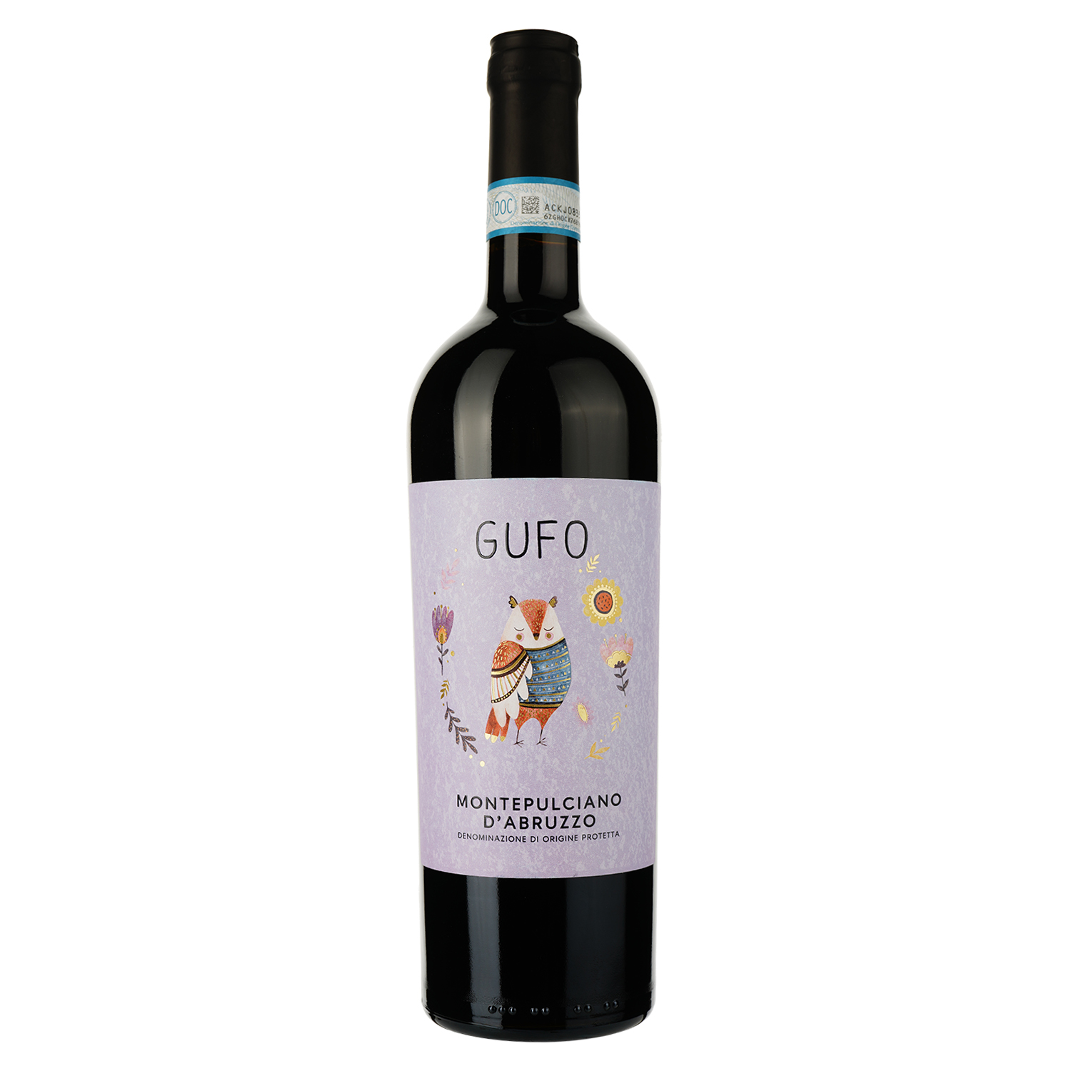 Вино Gufo Montepulciano D`Abruzzo, червоне, сухе, 0,75 л - фото 1