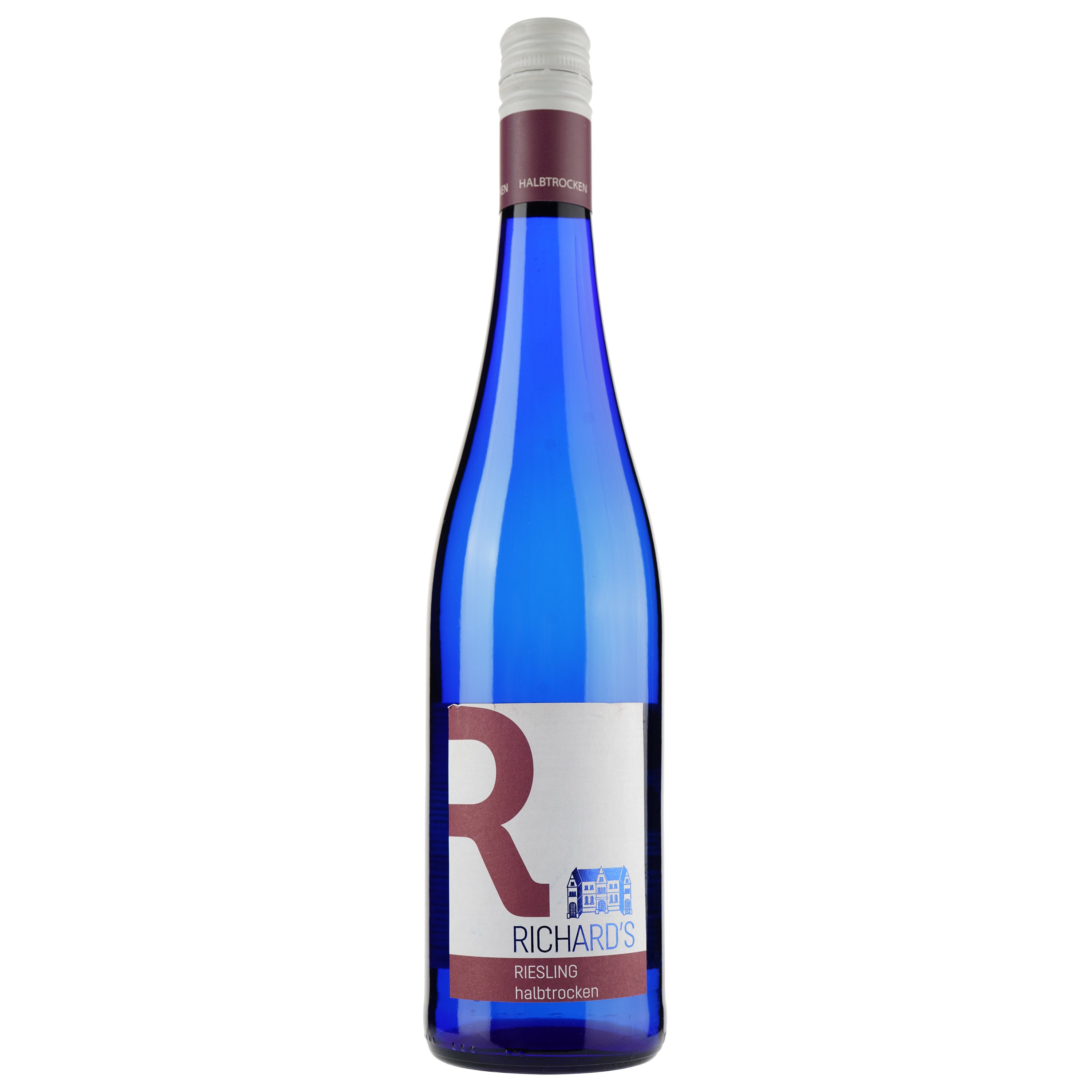 Вино Richard's Riesling Halbtrocken, біле, напівсухе, 11%, 0,75 л - фото 1