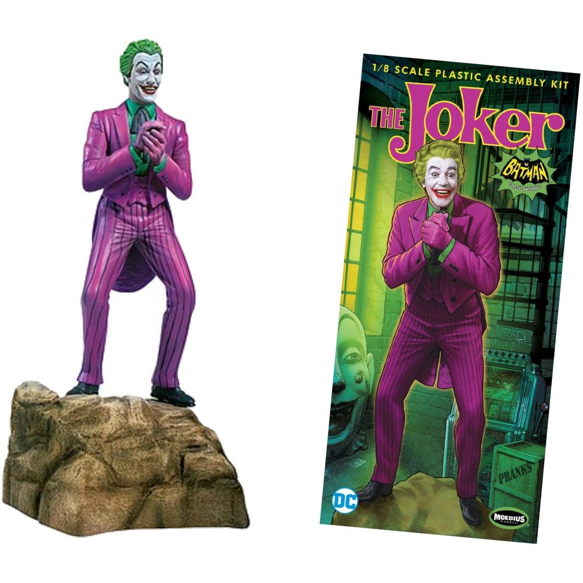 Фігурка Joker Джокер Batman Classic 1966 TV Series Model Kit 11см Moebius 956 J - фото 1