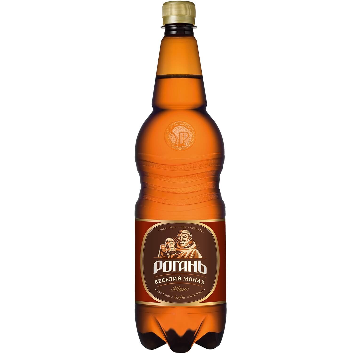 Пиво Рогань Веселый монах, 6,9%, 1 л (47239) - фото 1
