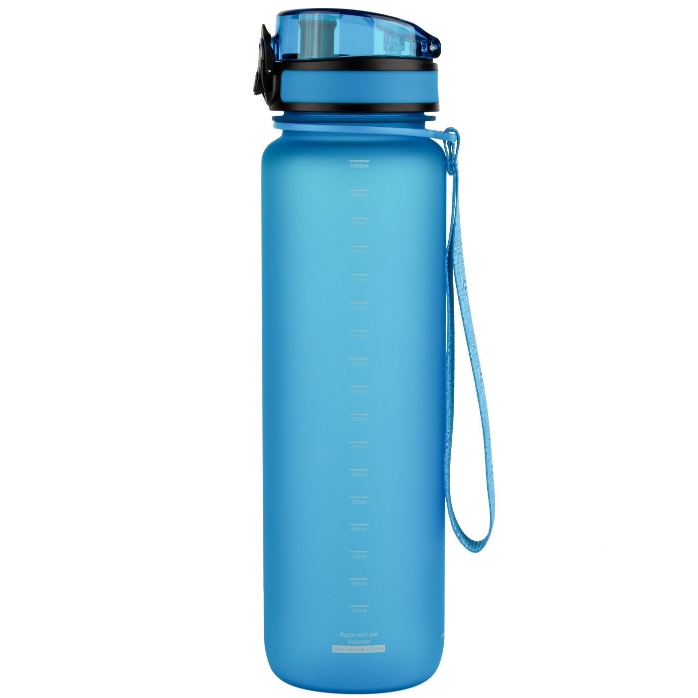 Пляшка для води UZspace Colorful Frosted, 1 л, блакитний (3038) - фото 2