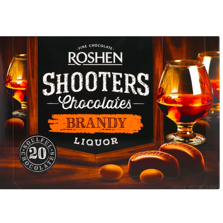 Конфеты Roshen Shooters с бренди-ликером, 150 г (715855) - фото 1
