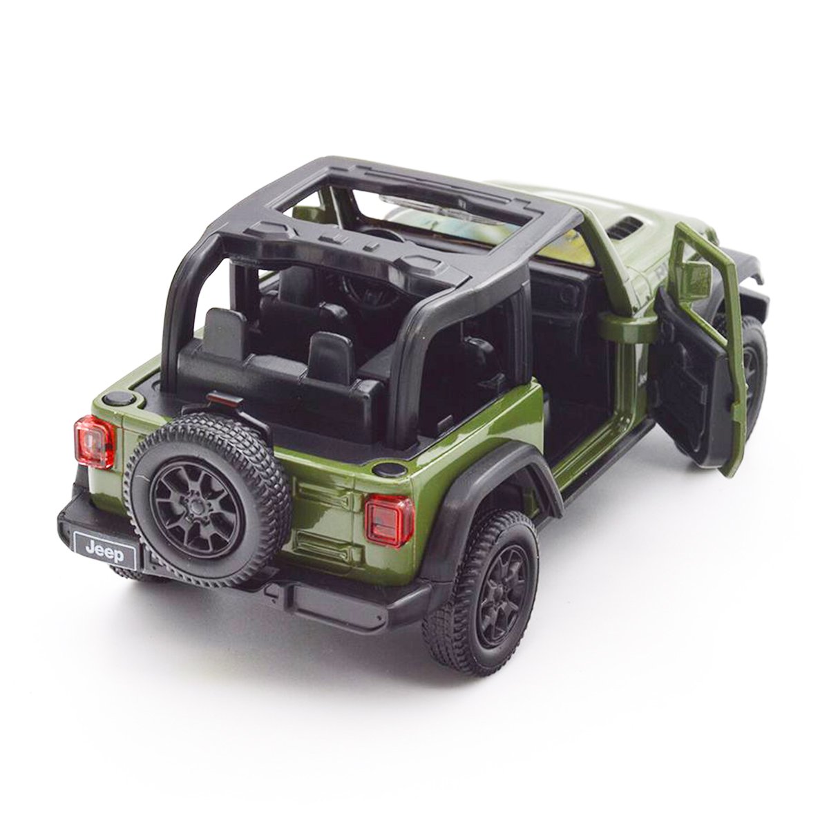 Автомодель TechnoDrive Jeep Wrangler Rubicon 2021, 1:32, зеленая (250339U) - фото 6