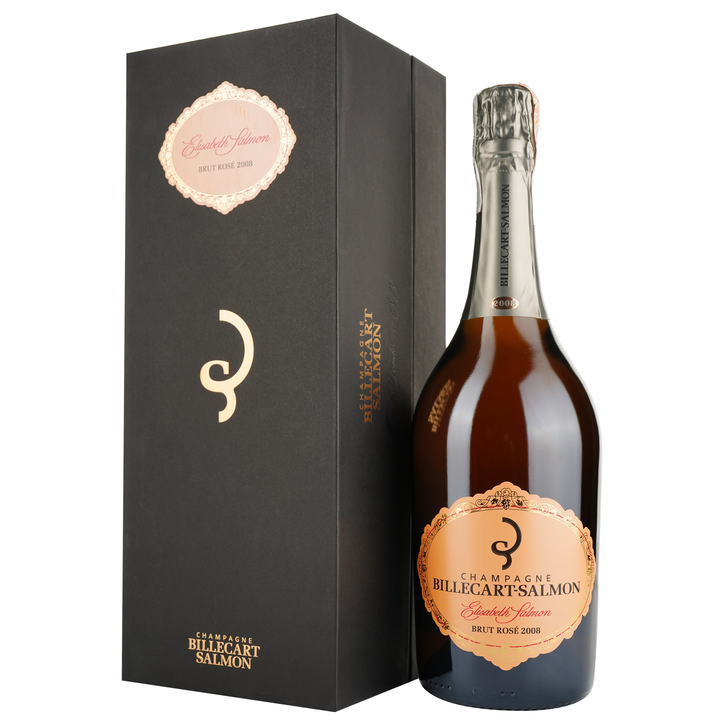 Шампанское Billecart-Salmon Champagne АОС 2008 Cuvee Elisabeth-Salmon Rose, розовое, брют, в п/у, 12,5%, 0,75 л - фото 1