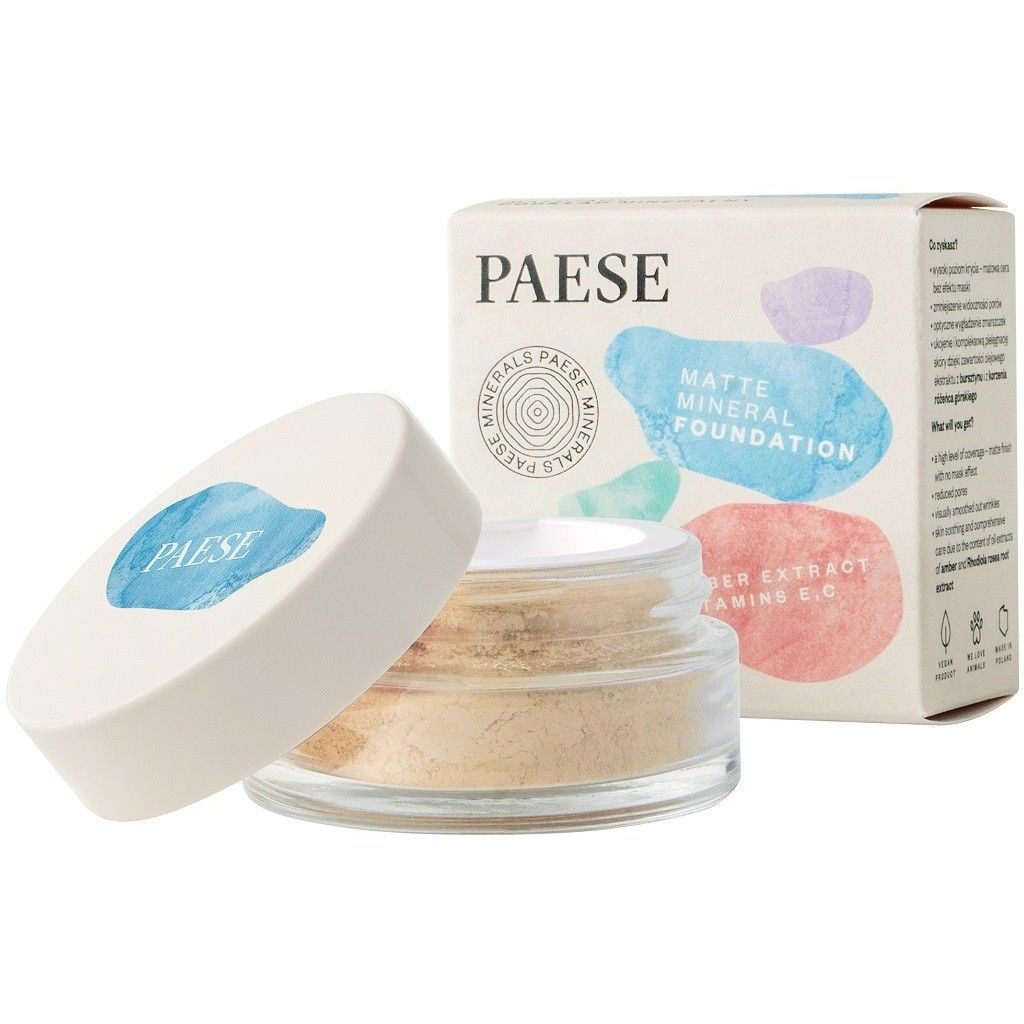 Мінеральна пудра Paese Mineral Mattifying Foundation відтінок 101W (Beige) 7 г - фото 1