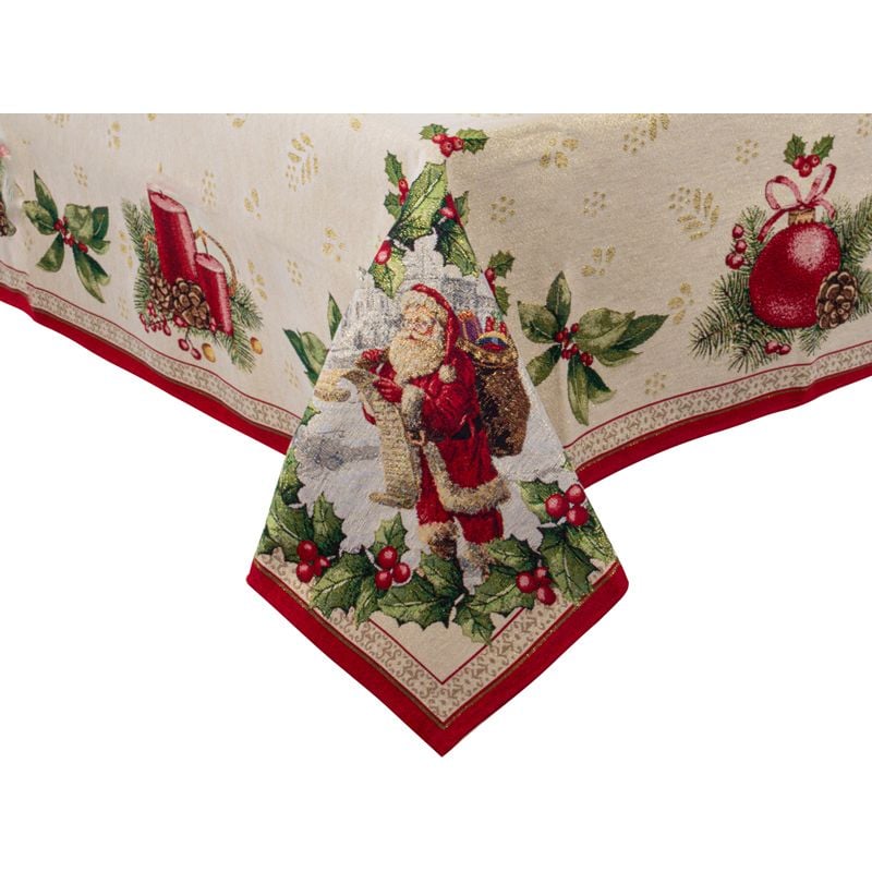 Скатертина новорічна Lefard Home Textile Lazzara lurex гобеленова, 100х100 см (716-192) - фото 3