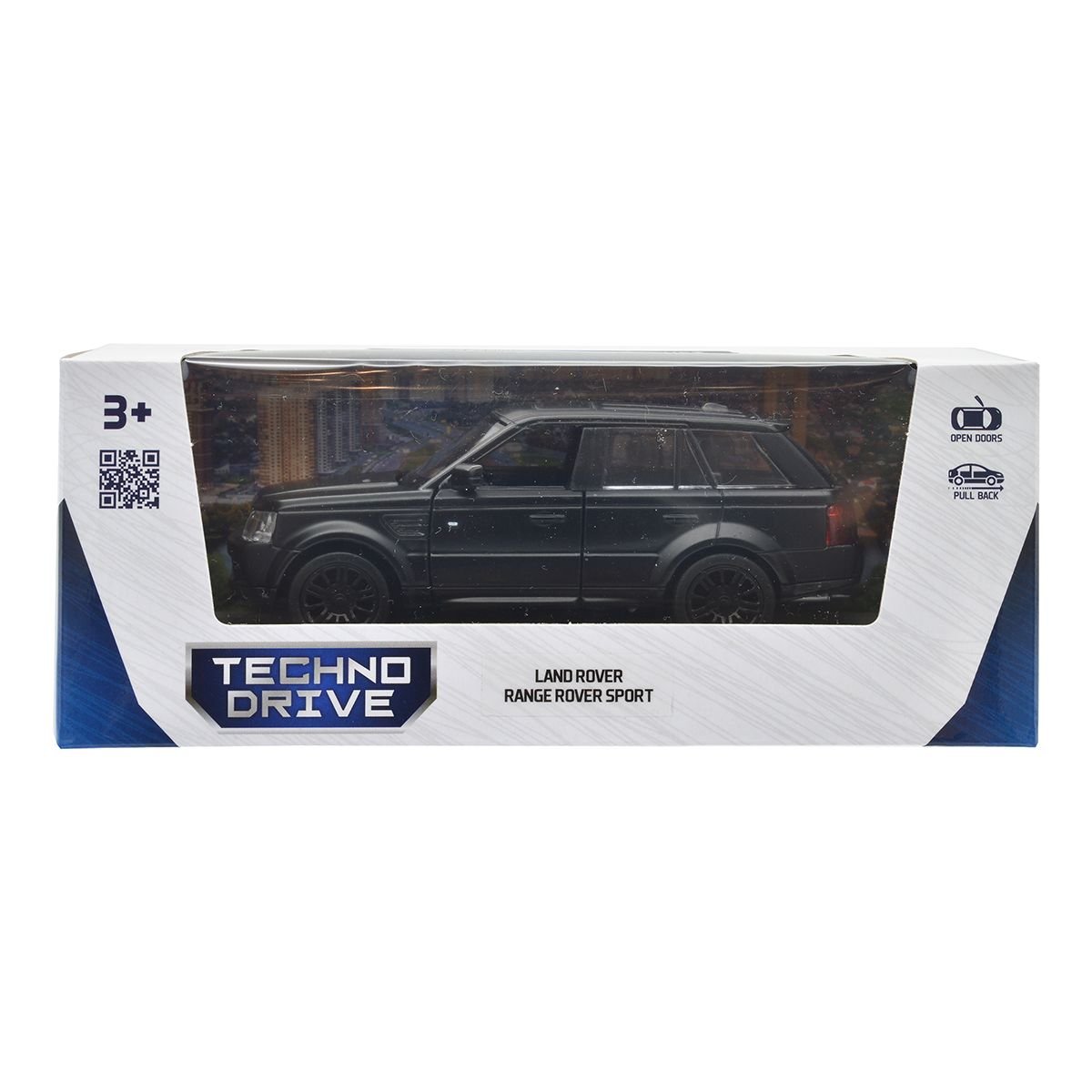 Автомодель TechnoDrive Land Rover Range Rover Sport, 1:32, чорна (250342U) - фото 9