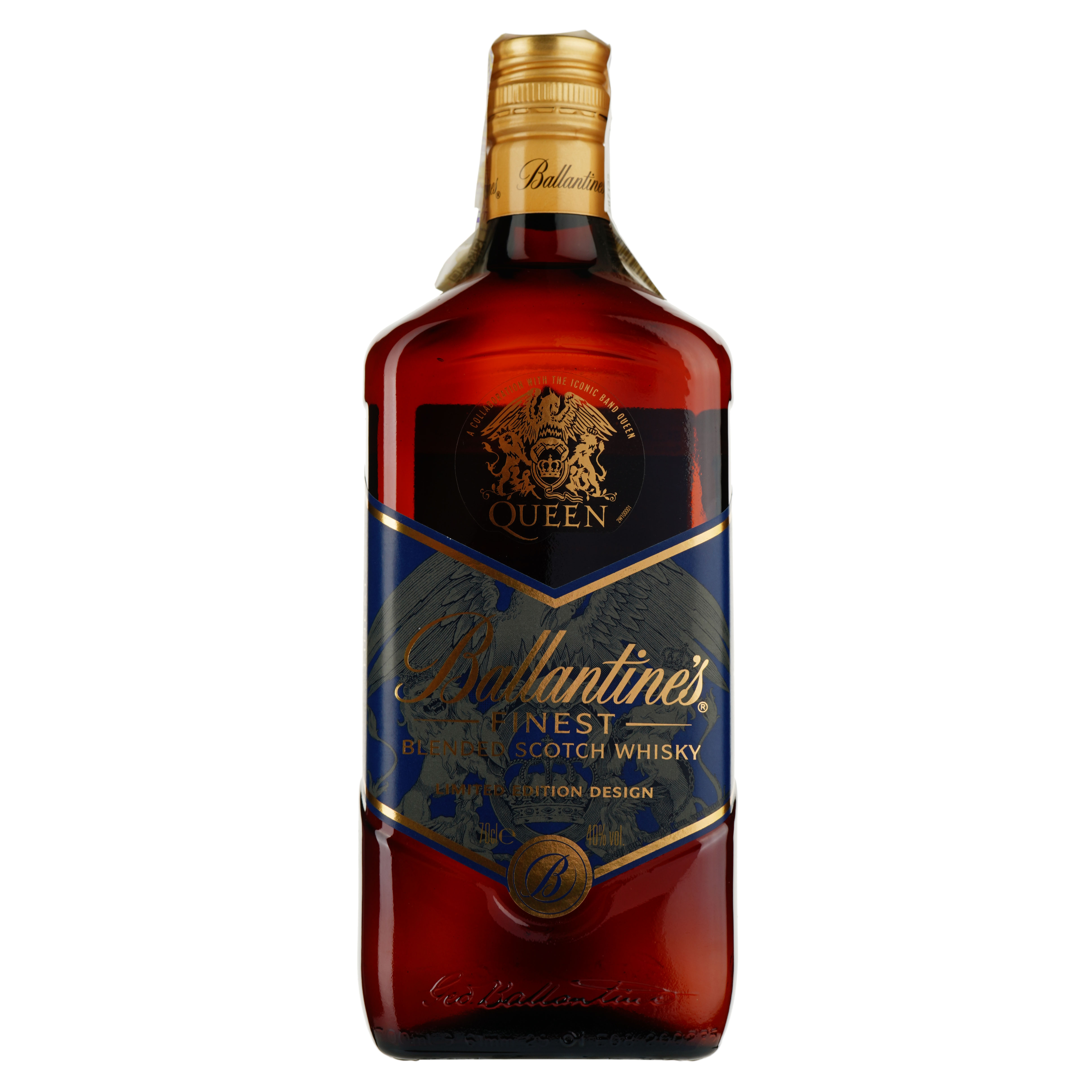 Виски Ballantine's Finest Queen Blended Scotch Whisky 40% 0.7л - фото 1