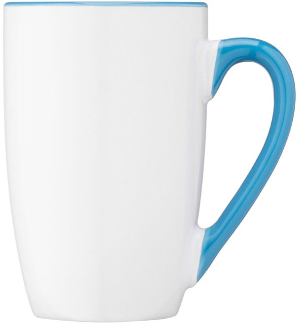Чашка Ardesto Lorenzo BL, 360 мл, біла з блакитним (AR3481BL) - фото 2