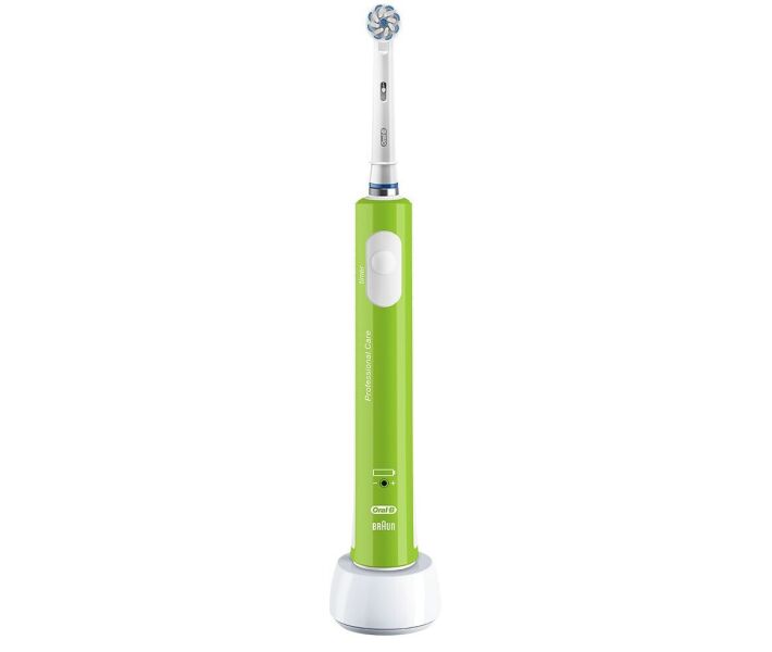 Електрична зубна щітка Oral-B Junior Sensi Ultrathin D16.513.1 м'яка зелена - фото 2