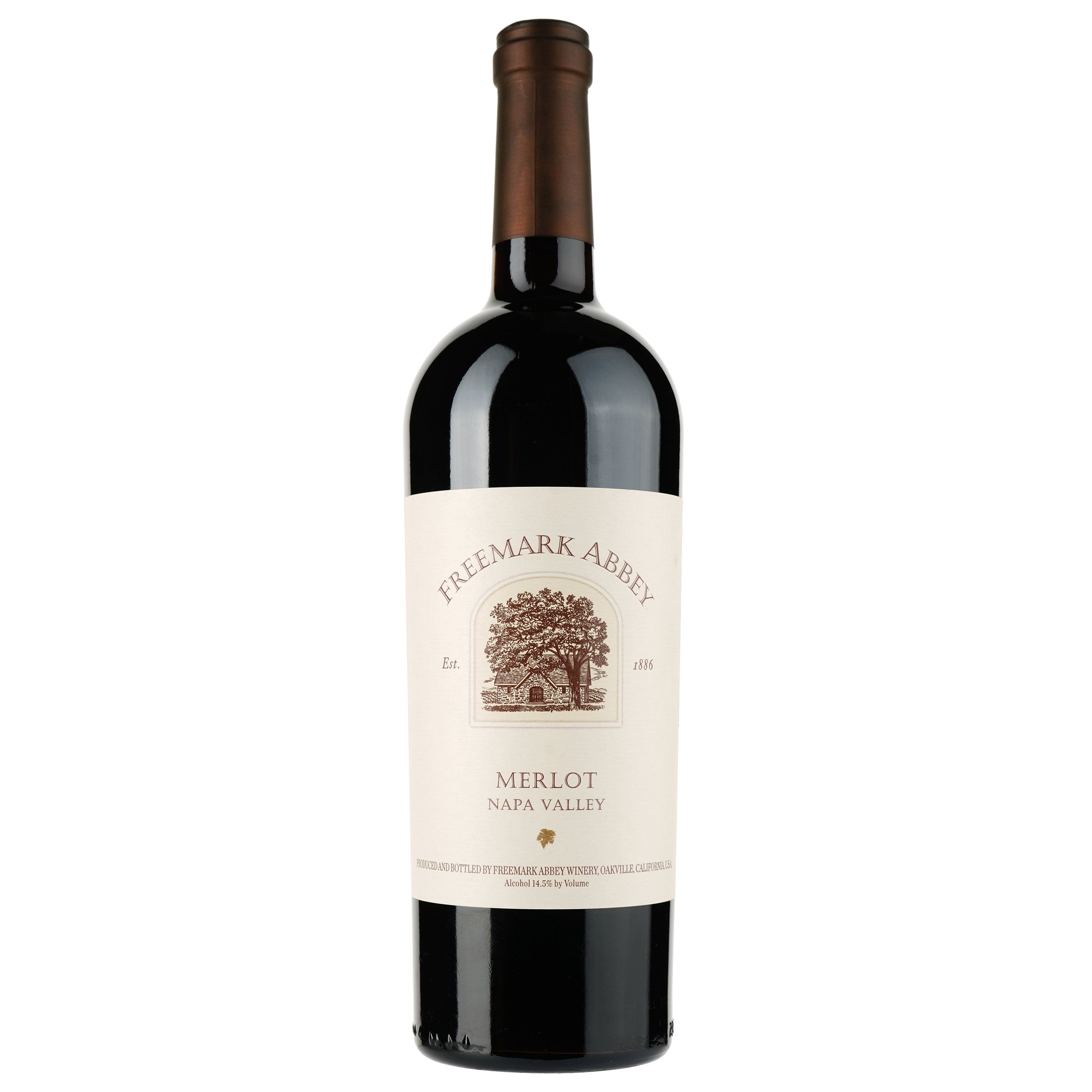 Вино Freemark Abbey Napa Valley Merlot 2019, червоне, сухе, 0,75 л - фото 1