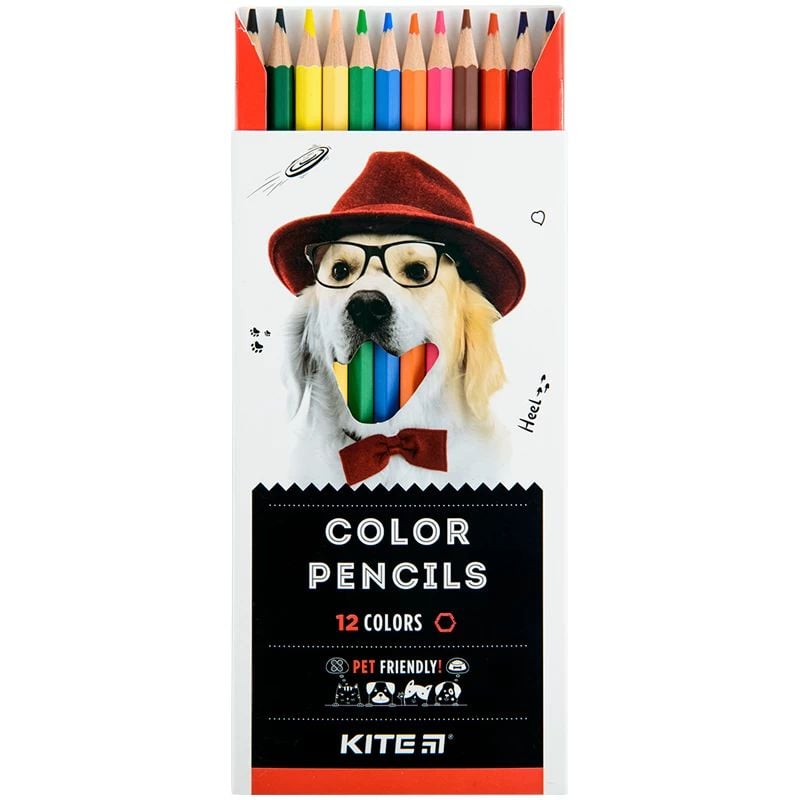 Цветные карандаши Kite Dogs 12 шт. (K22-051-1) - фото 2