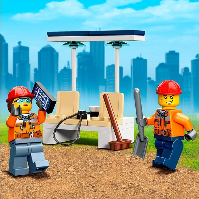 Конструктор LEGO City Экскаватор, 148 деталей (60385) - фото 7