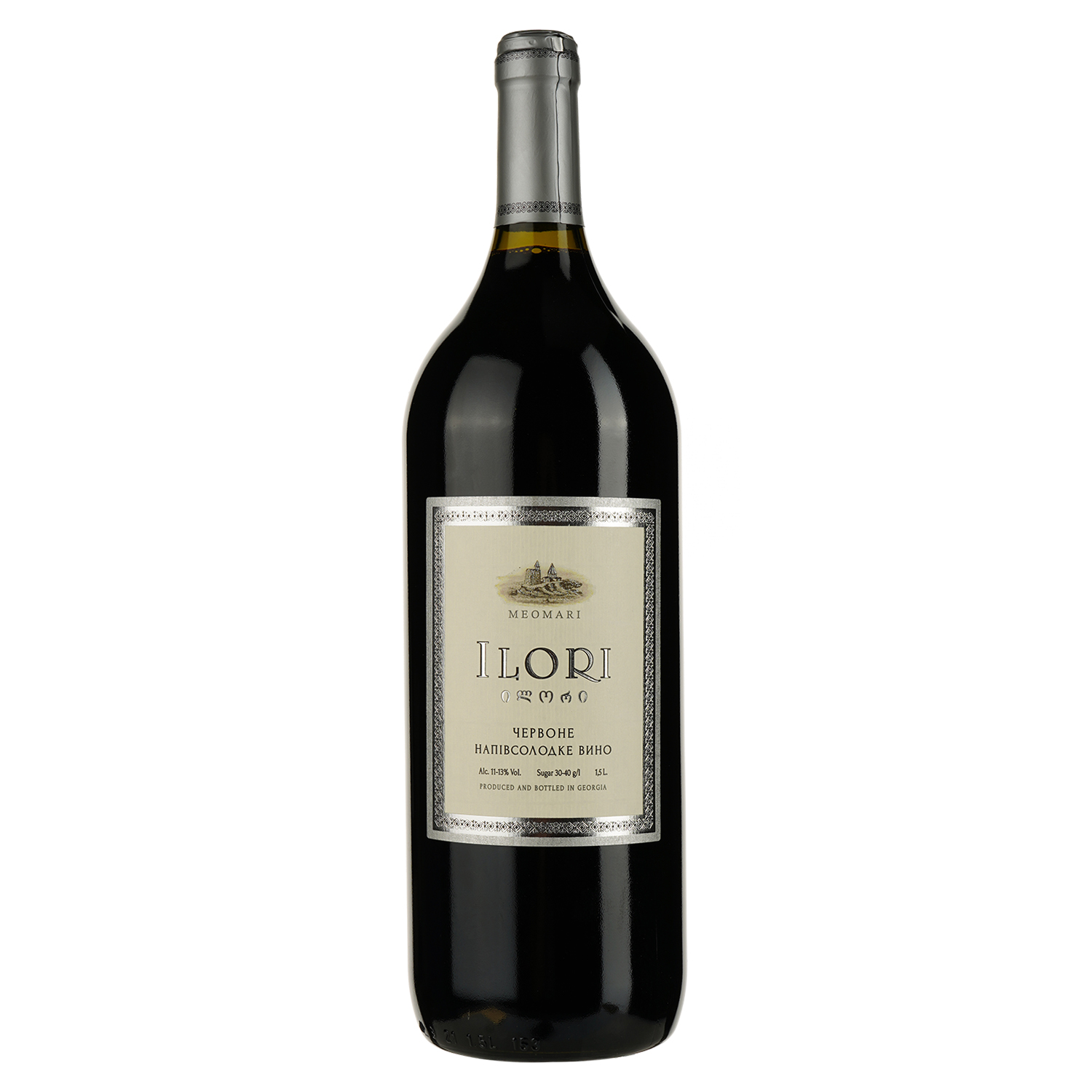 Вино Meomari Ilori, червоне, напівсолодке, 12%, 1,5 л - фото 1