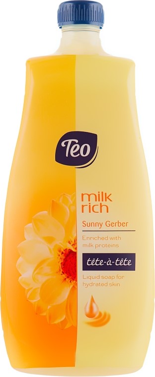 Мыло жидкое без дозатора Teo Milk Rich Tete-a-Tete Sunny Gerber, 800 мл (58083) - фото 1