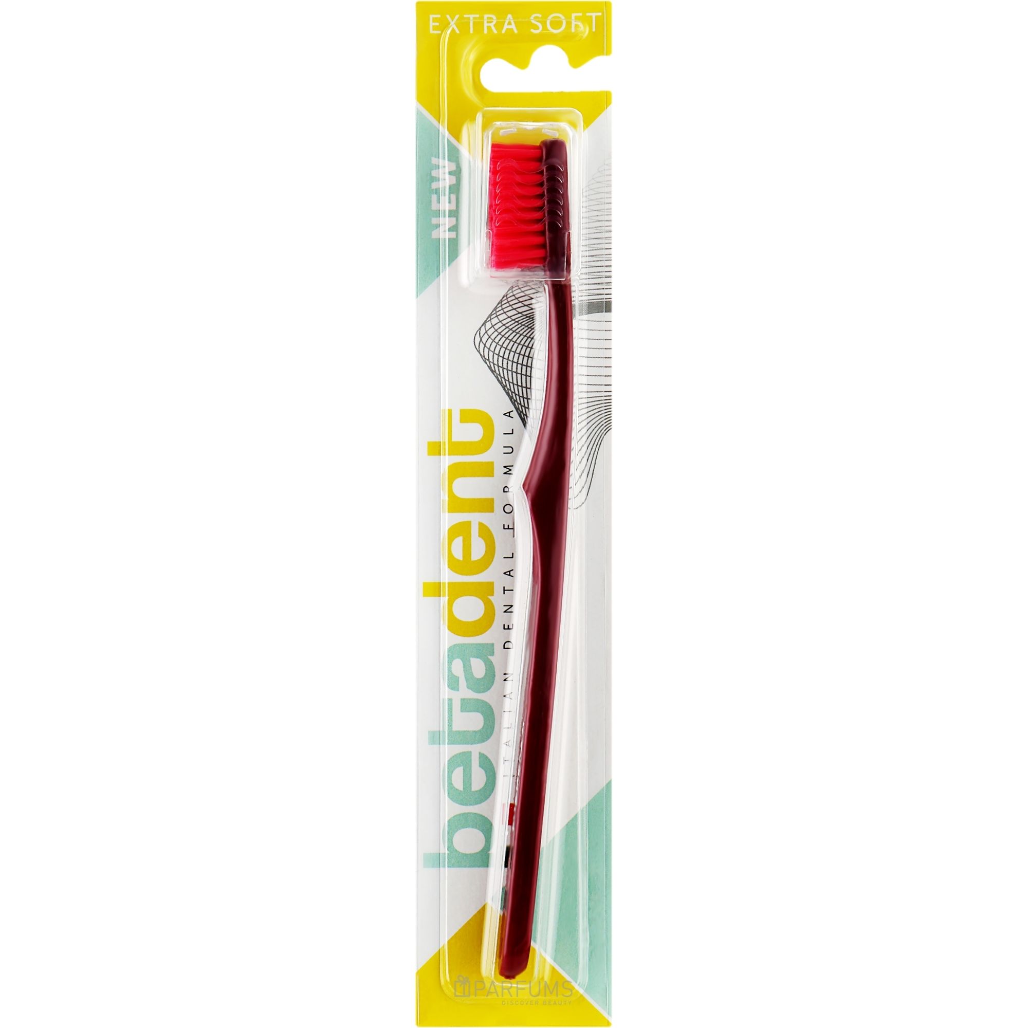 Зубна щітка Betadent Extra Soft для чутливих зубів бордова - фото 1
