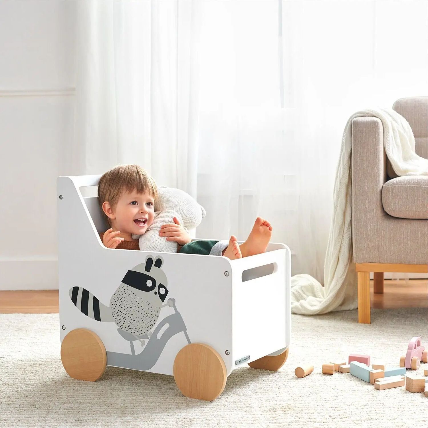 Ящик для игрушек Kinderkraft Racoon (00000027332) - фото 9