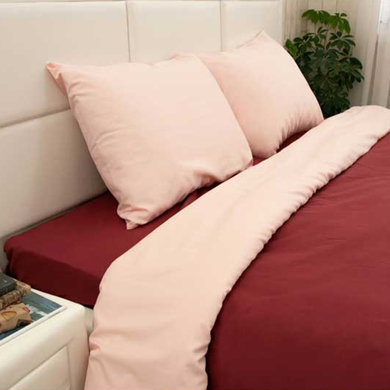 Комплект постельного белья Руно Bordo_1, семейный, микрофайбер, бордовый (6.52Bordo_1) - фото 3