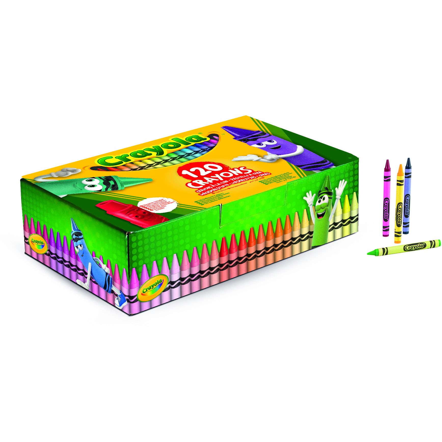 Набір воскової крейди Crayola зі стругачкою 120 шт. (52-6920) - фото 5