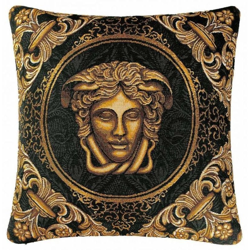 Наволочка Прованс Arte di lusso-1, 45х45 см, чорний із золотим (25633) - фото 1