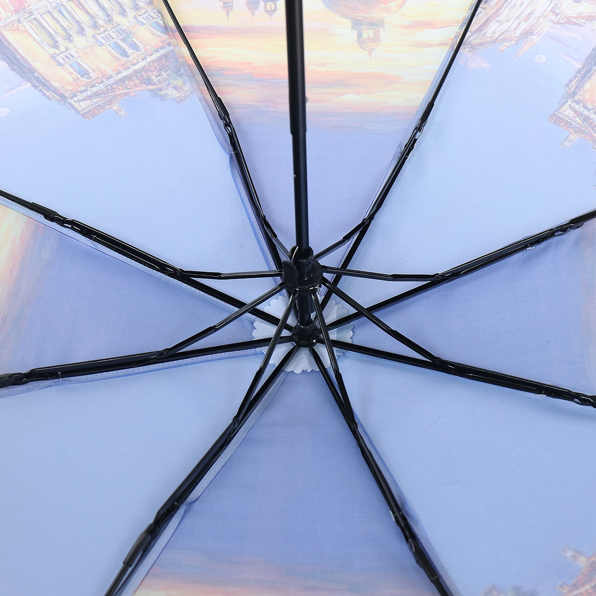 Жіноча складана парасолька механічна Art Rain 99 см різнобарвна - фото 8