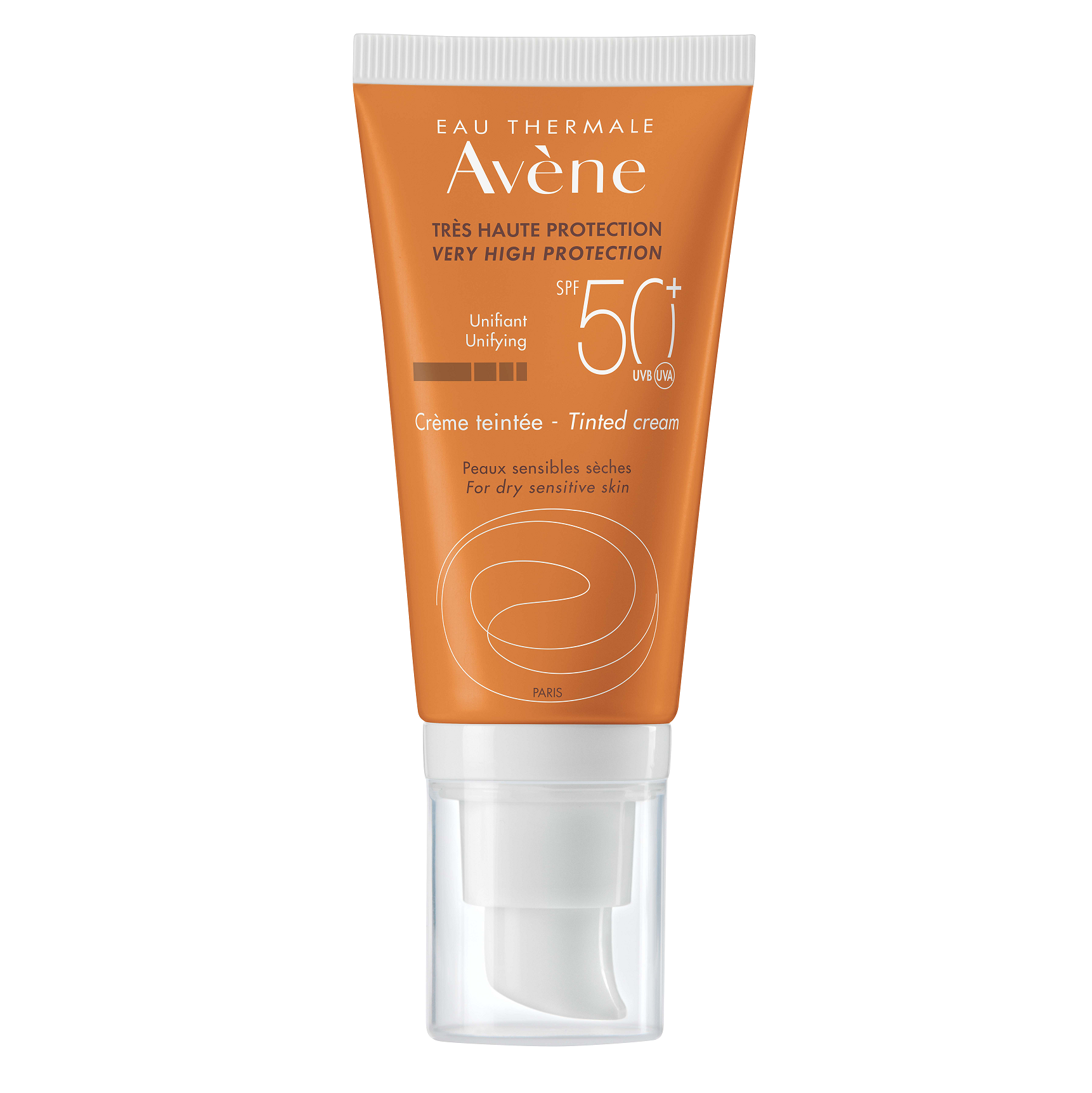 Крем сонцезахисний тональний Avene для чутливої шкіри SPF50+, 50 мл (538948) - фото 1