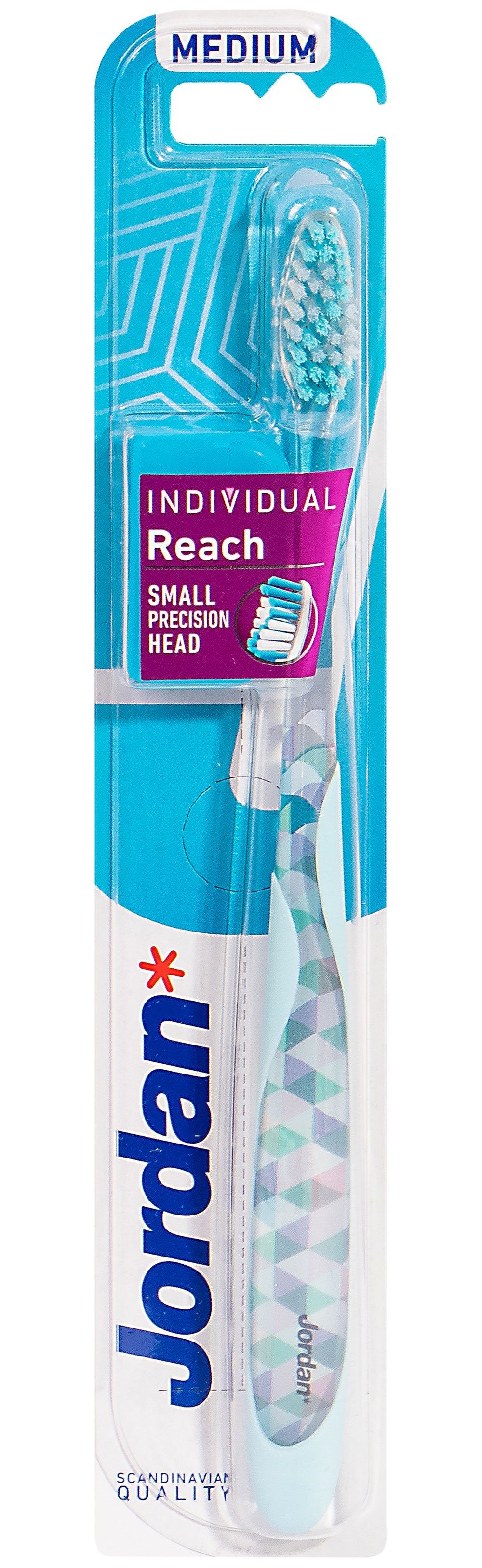 Дизайнерська зубна щітка Jordan Individual Reach, блакитний з дизайном - фото 1